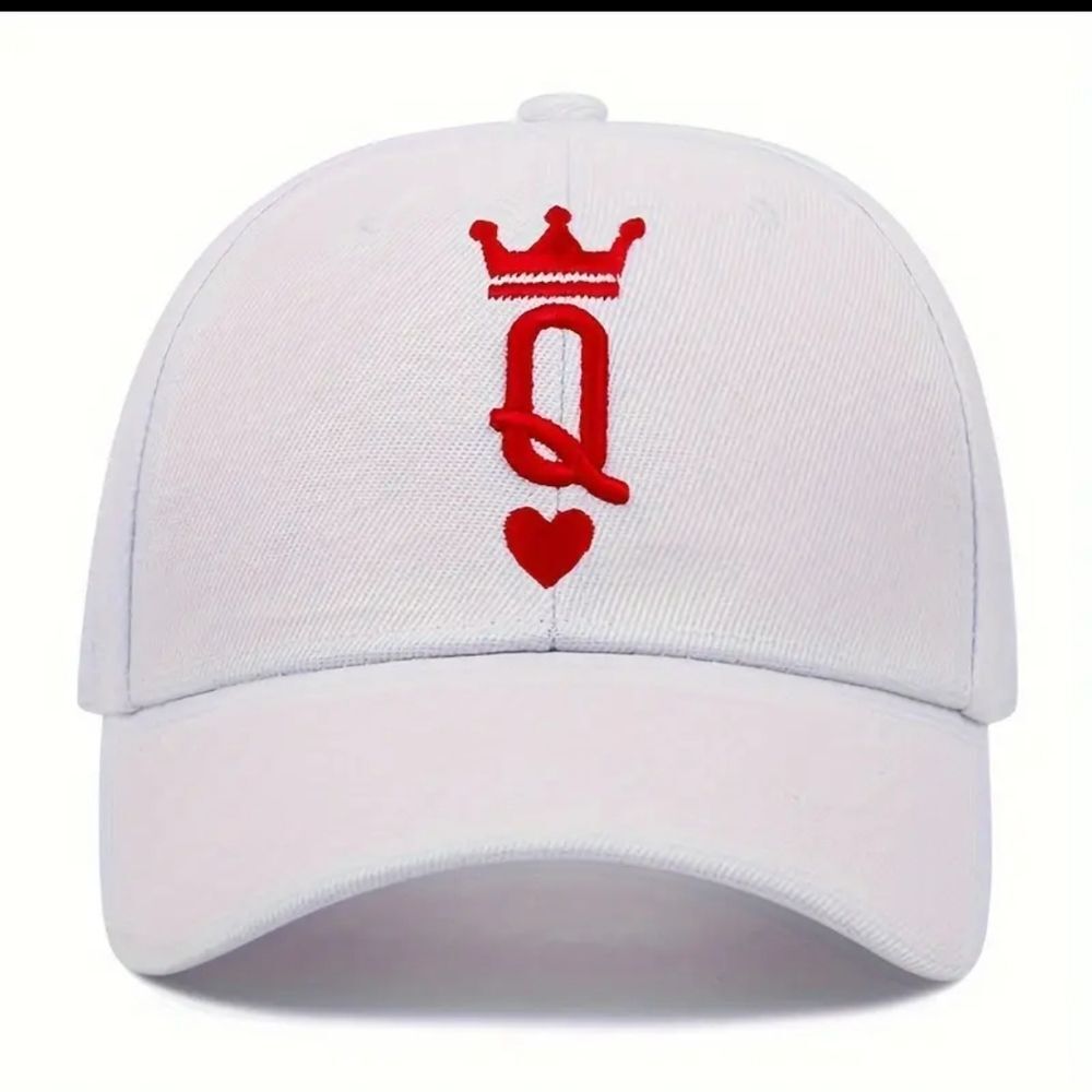 1pc Letter Crown Embroidery, Fashionable Women Adjustable Button Sun Protection